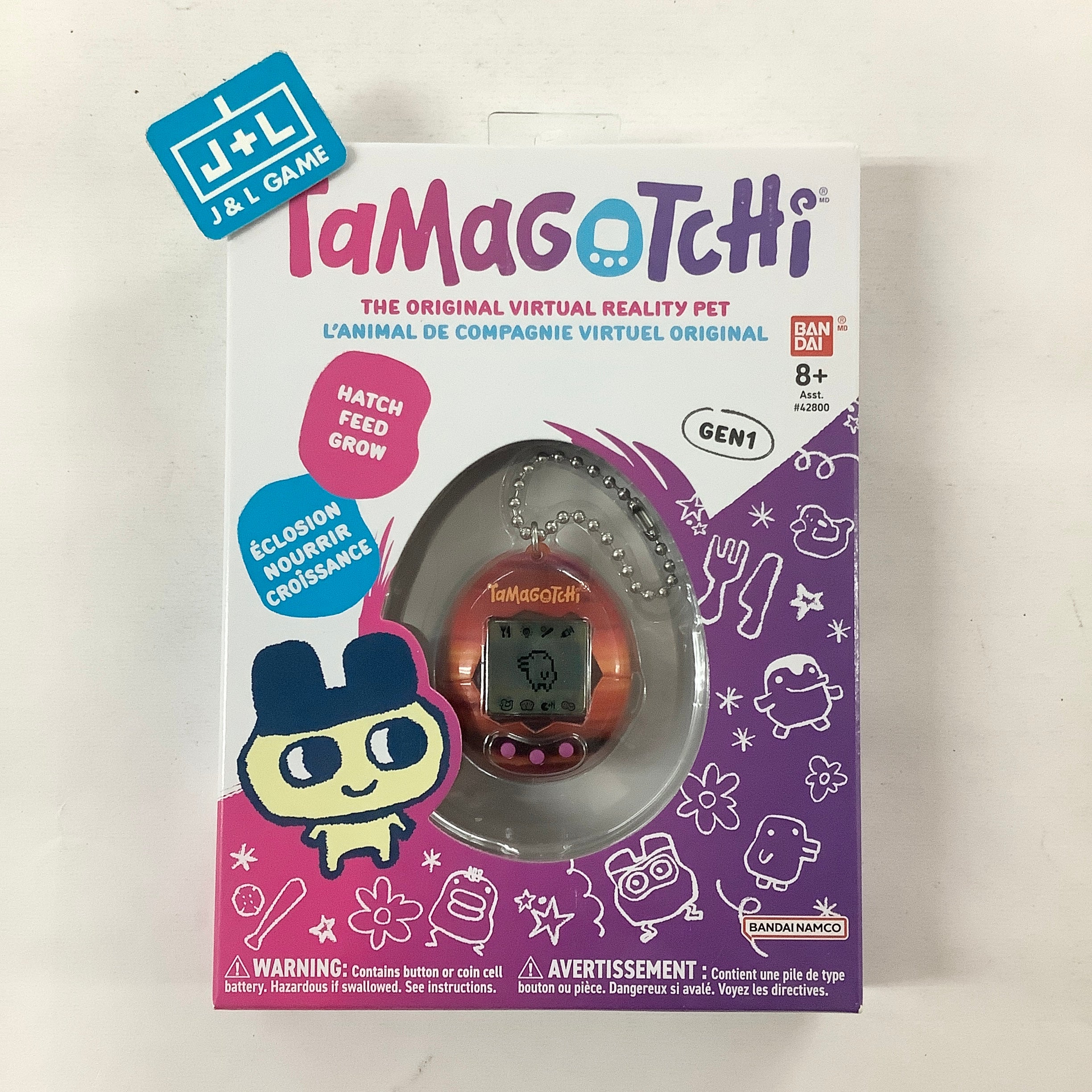 Tamagotchi Original Yellow Purple 1997 popular Box Included