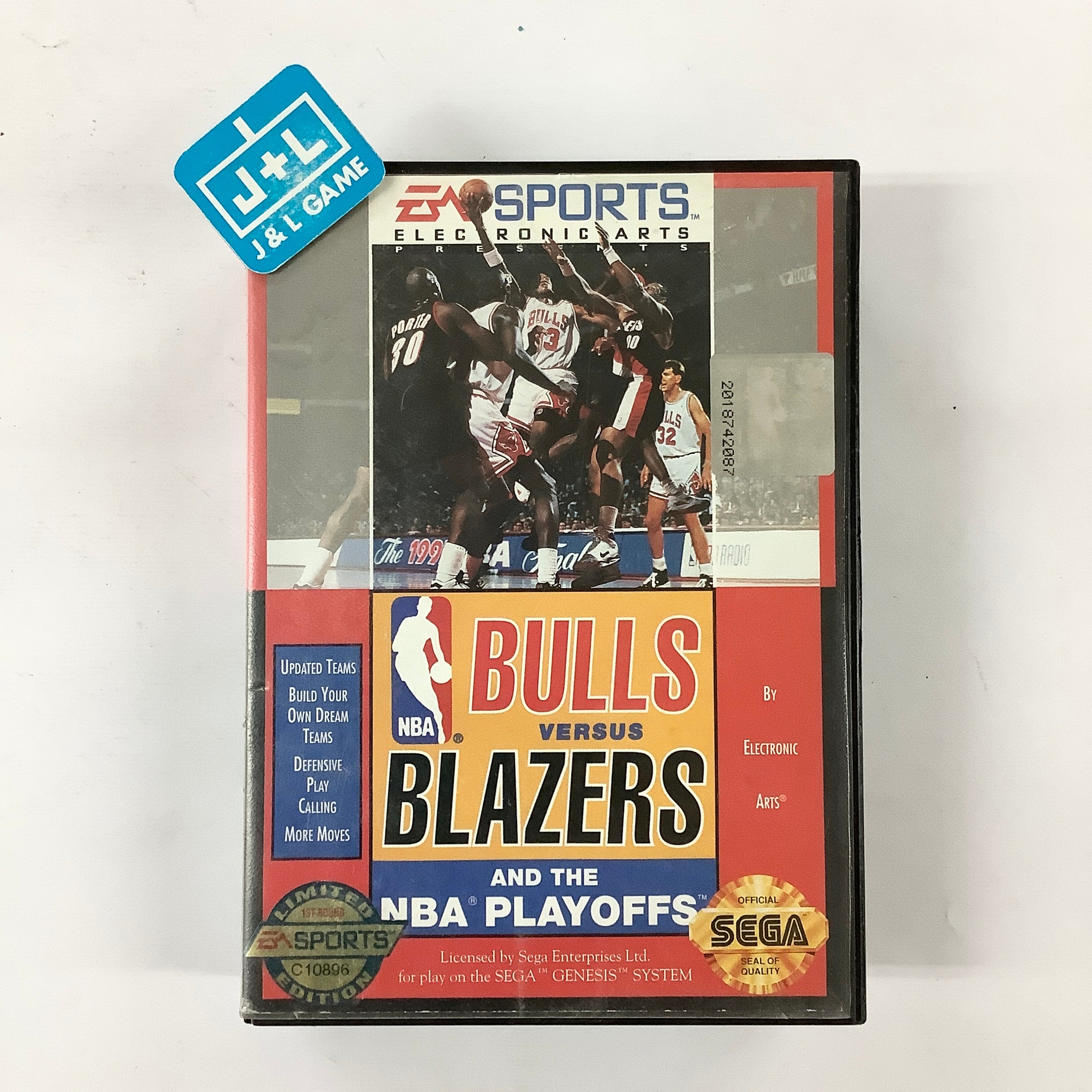 Bulls versus Blazers and the NBA Playoffs - SEGA Genesis [Pre-Owned] | J&L  Game