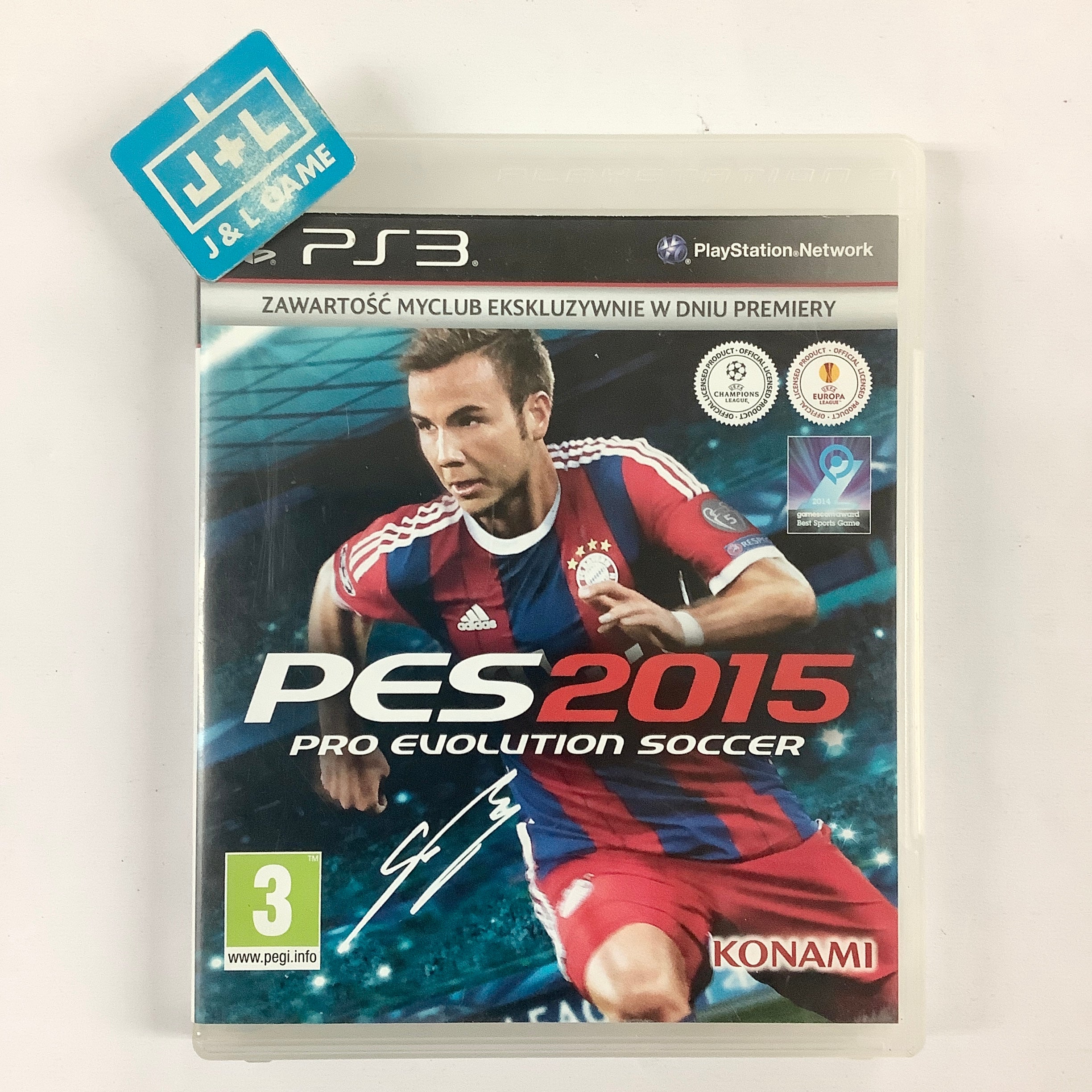 Pro Evolution Soccer 2015 (Polish) - (PS3) Playstation 3 [Pre-Owned] ( |  J&L Game