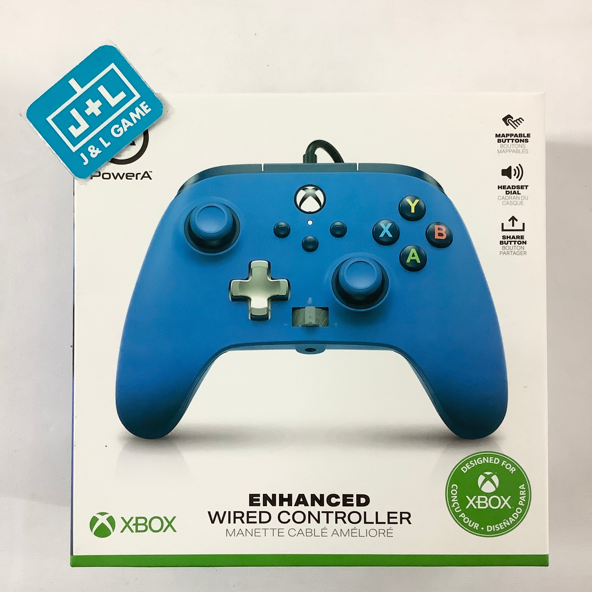 PowerA Enhanced Wired Controller (Blue) - (XSX) Xbox Series X | J&L Game