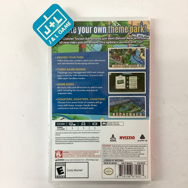 Rollercoater Tycoon Adventures Deluxe Edition Nintendo Switch - Best Buy