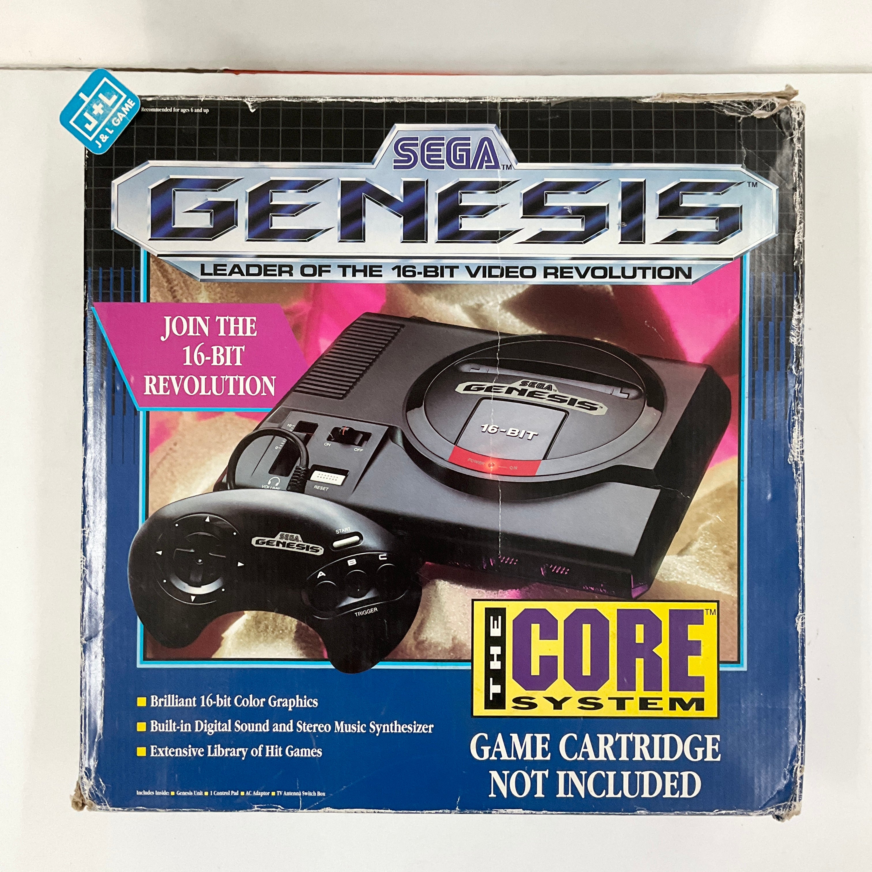 Sega Genesis Console 16 2024 Bit 1601 with Game