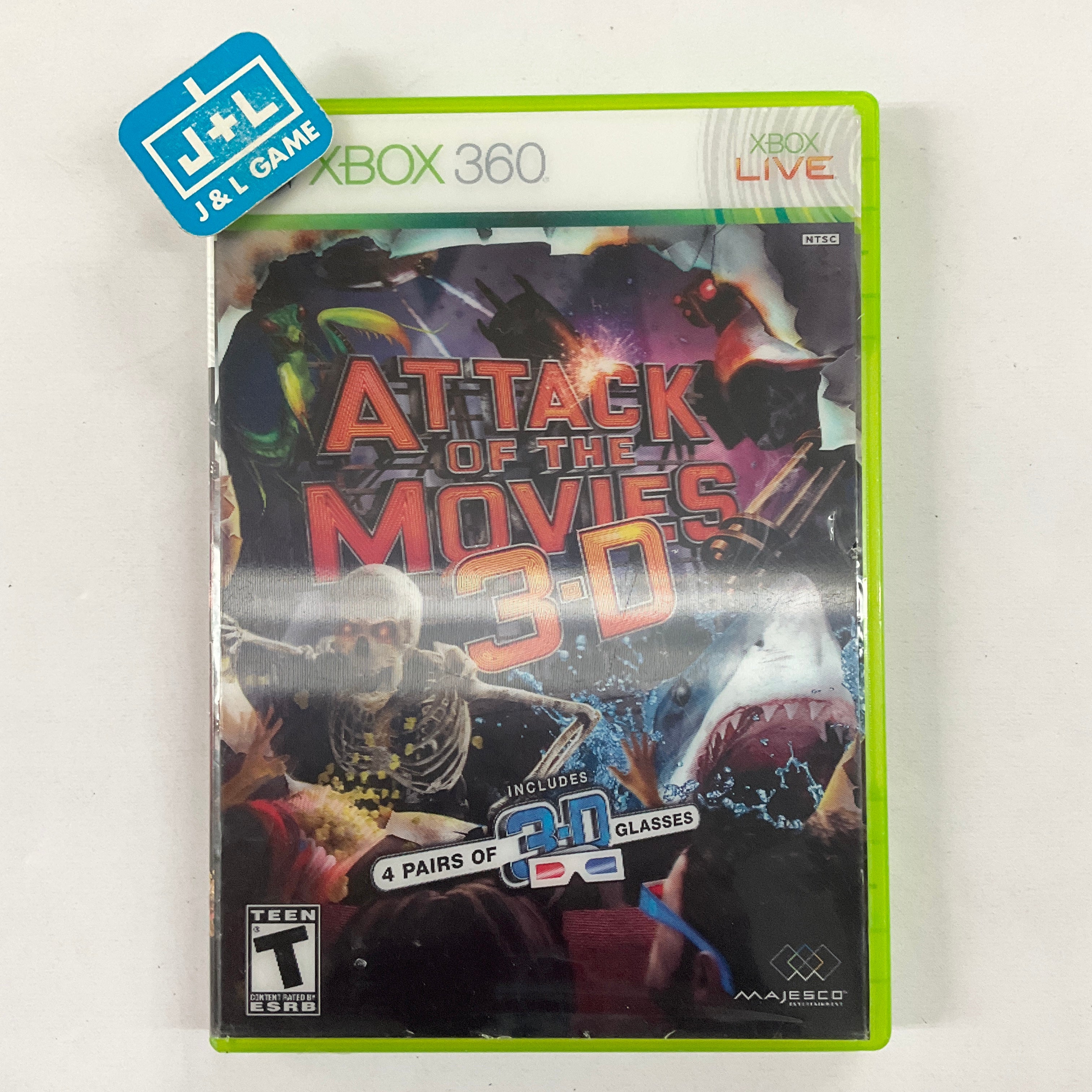 Attack of the Movies 3D - Xbox 360 [Pre-Owned] | J&L Game