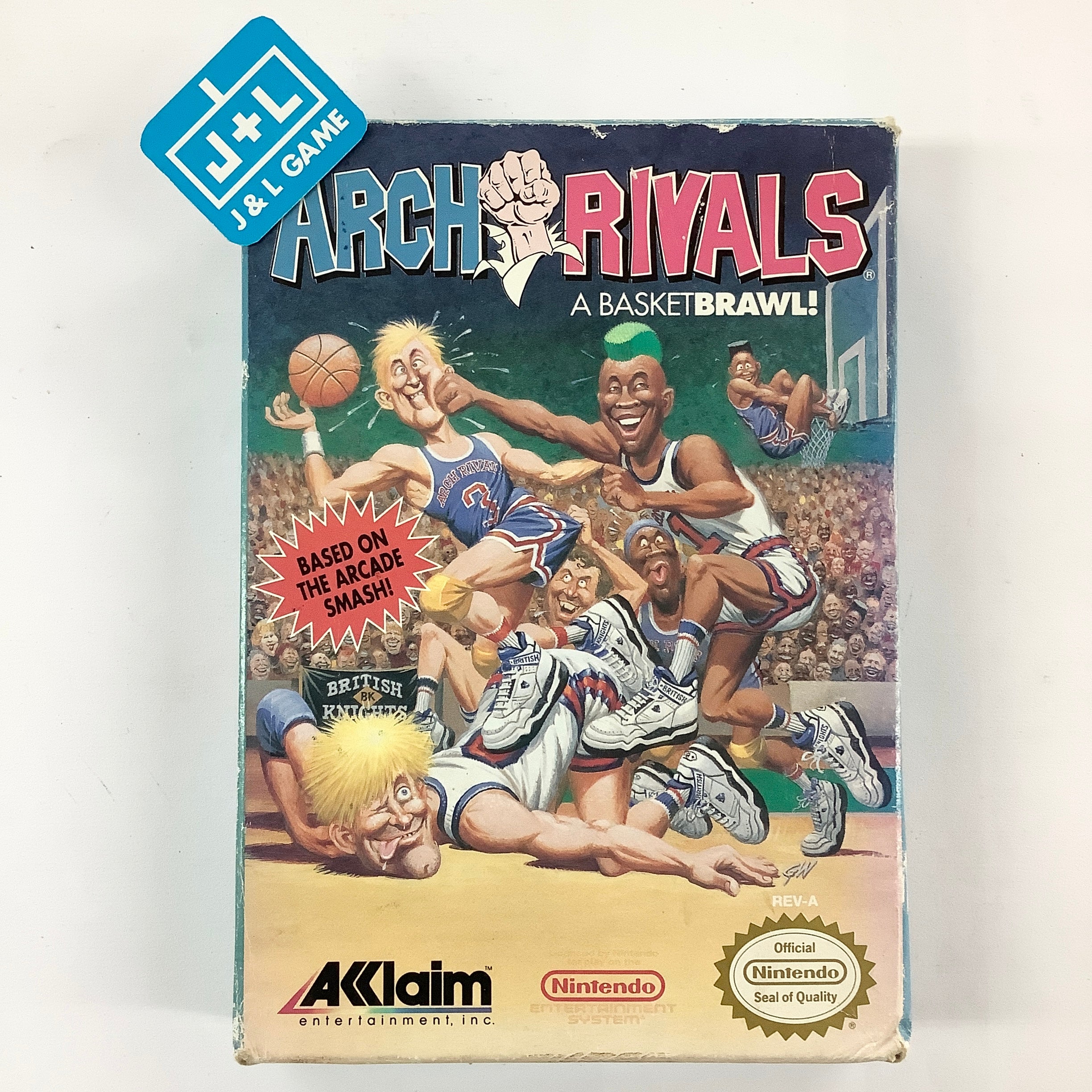 Arch Rivals A Basket Brawl NES Nintendo Entertainment System