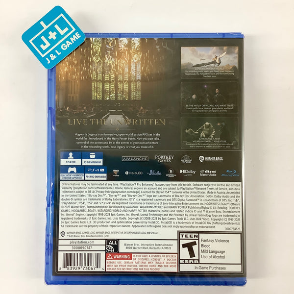 Hogwarts Legacy - (PS4) PlayStation 4 [Pre-Owned] – J&L Video Games New  York City