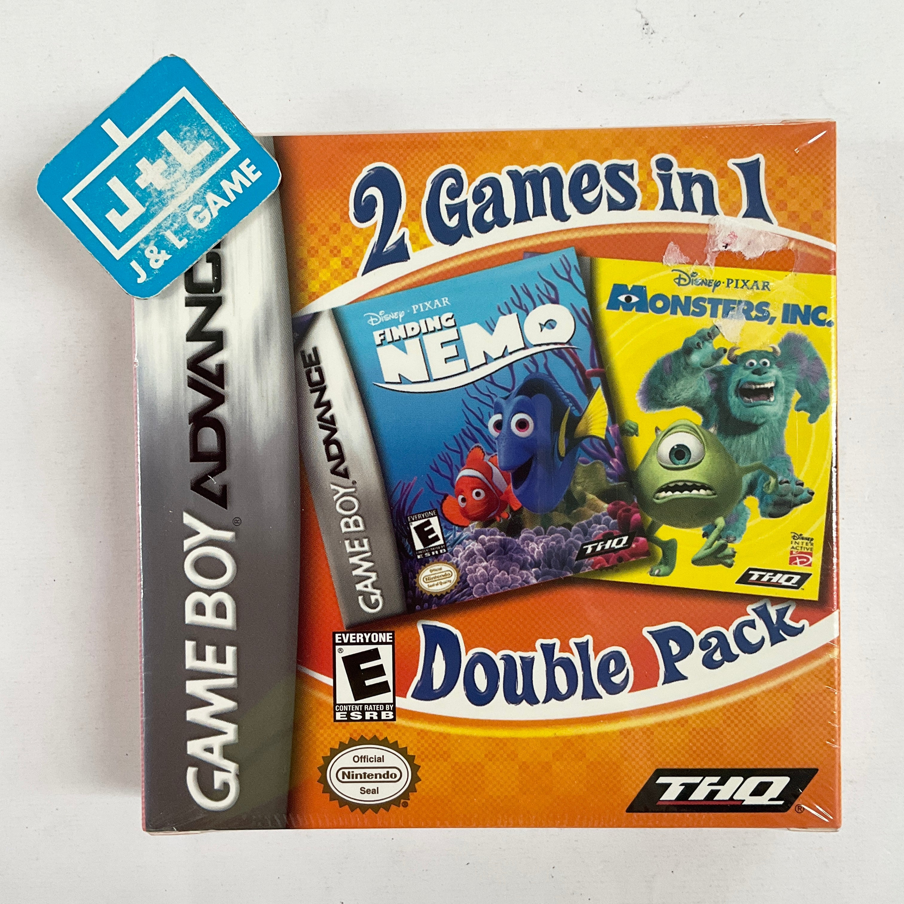 2 Games In 1 Double Pack: Finding Nemo / Monsters, Inc. - (GBA) Game B |  J&L Game