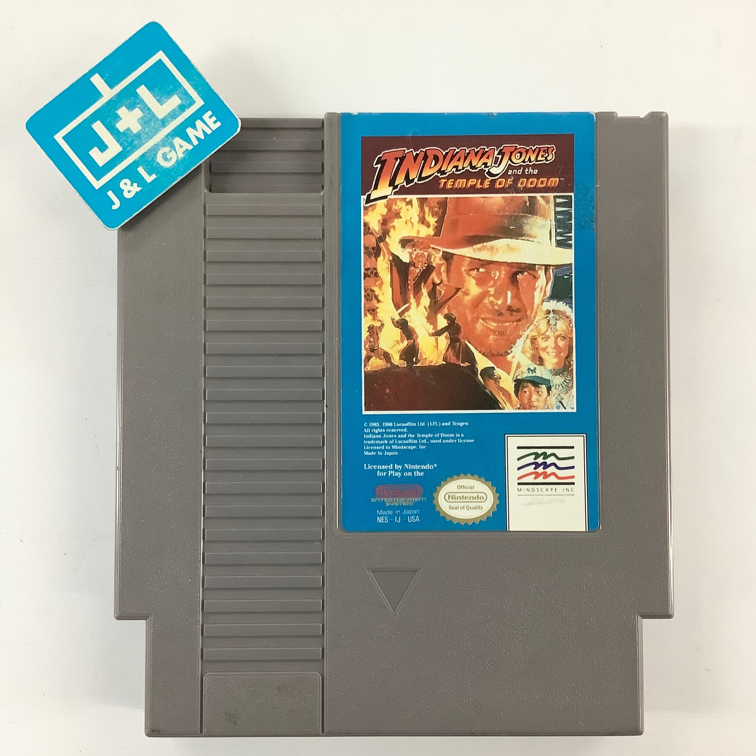 Indiana Jones and the Temple of Doom - (NES) Nintendo Entertainment Sy |  J&L Game