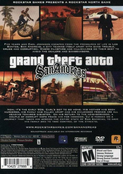 Grand Theft Auto San Andreas Special Edition PlayStation 2 PS2 Sunday  Driver! 710425279188