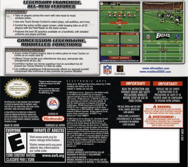 Madden NFL 2005 - Nintendo DS