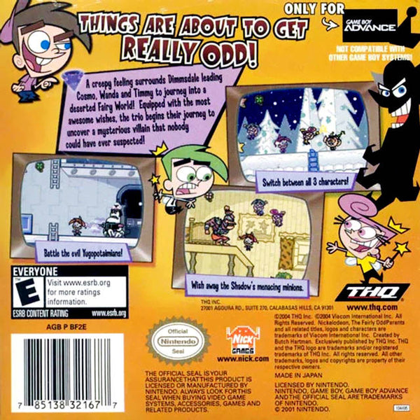 The Fairly OddParents! Shadow Showdown - (GBA) Game Boy Advance [Pre-Owned]