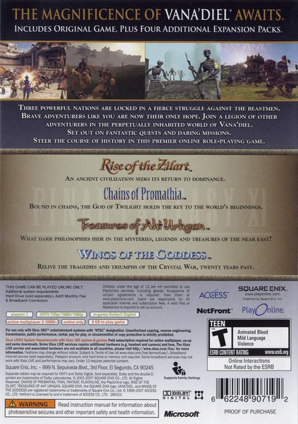 Final Fantasy XI: Vana'diel Collection 2008 Game 