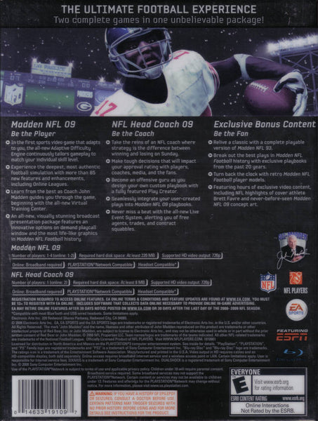 Madden NFL 09 ( 20th Anniversary Collectors Edition ) - PlayStation 3 – J&L  Video Games New York City