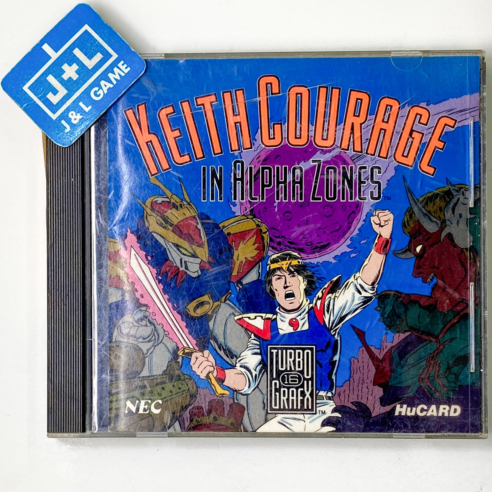 Keith Courage in Alpha Zones TurboGrafx 16 Pre Owned J L Game