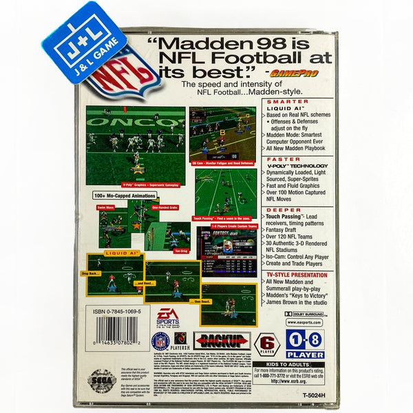 Madden NFL 98 (Saturn)