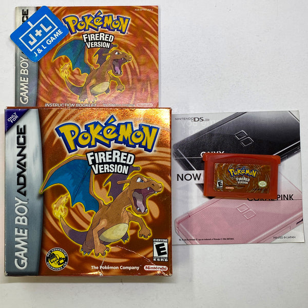 Pokemon Fire Red Edition GBA (Game Boy Color Advance) - Leia a descrição