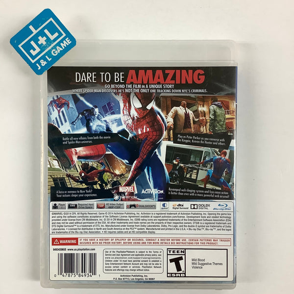 The Amazing Spider-Man - (PS3) PlayStation 3 [Pre-Owned] – J&L