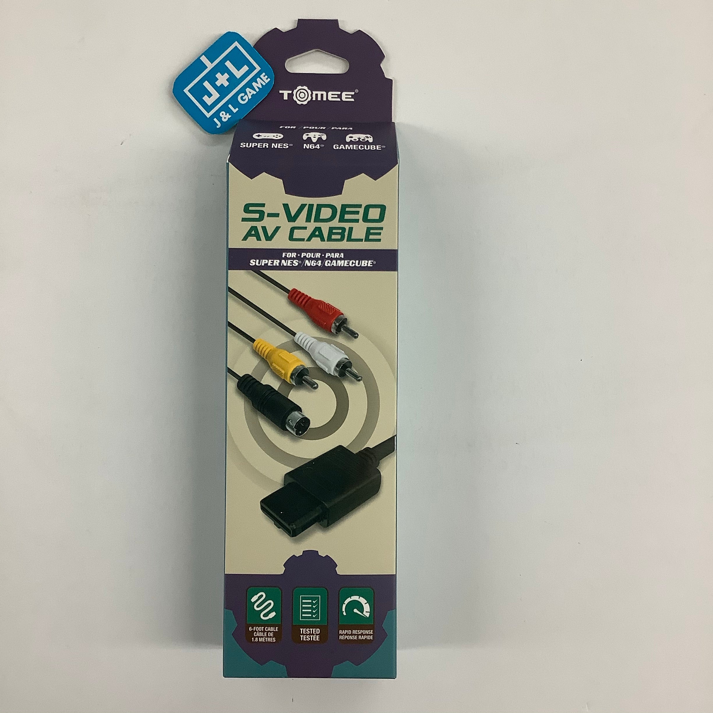 Tomee S-Video AV Cable for SNES/N64/GameCube | J&L Game