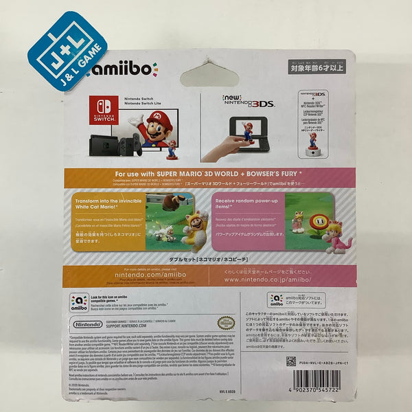 Amiibo Cat Mario e Cat Peach 2-Pack Super Mario