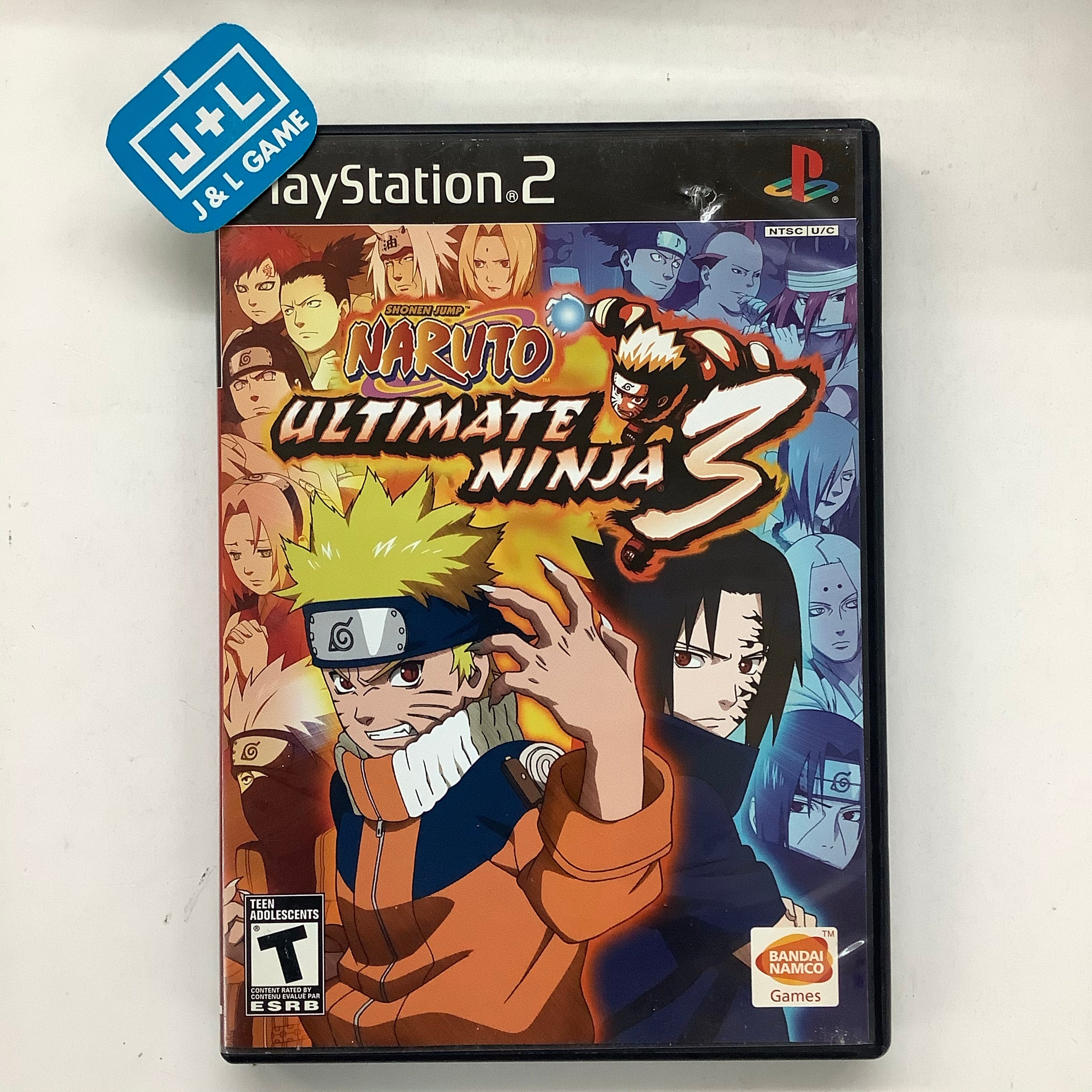 Naruto: Ultimate Ninja 3 - (PS2) PlayStation 2 [Pre-Owned] | J&L Game