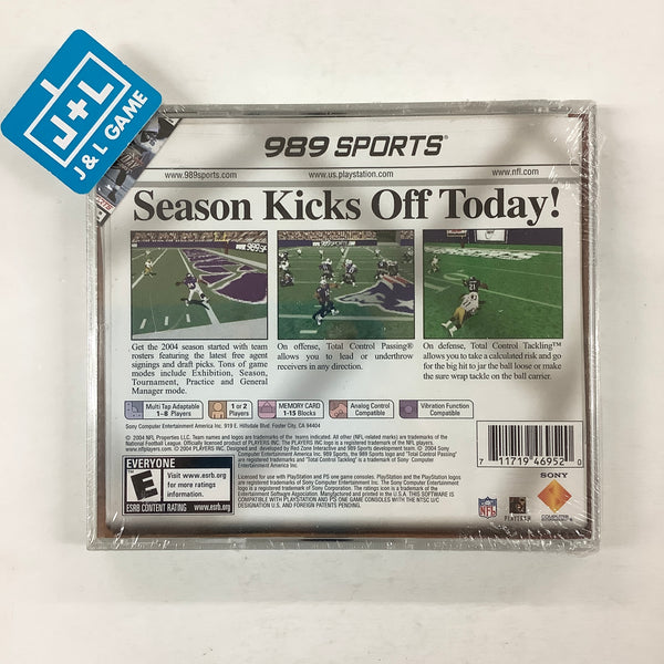 NFL GameDay 2005 - (PS1) PlayStation 1 – J&L Video Games New York City