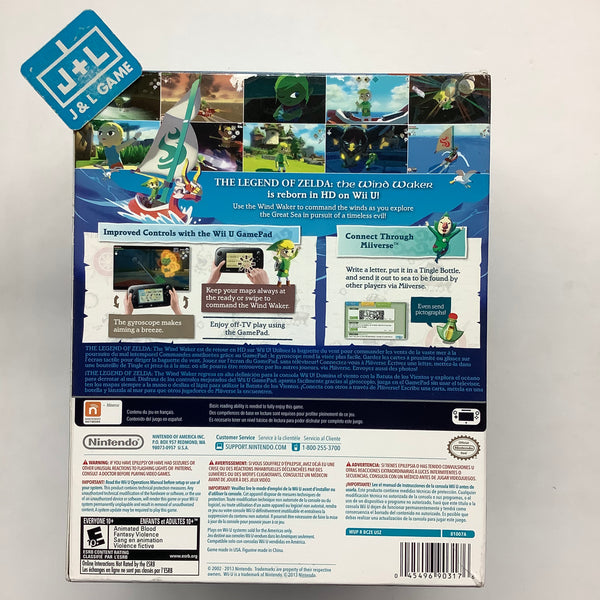 Nintendo Wii U Legend of Zelda: Wind Waker HD Limited Edition Refurbished  System - Grade A