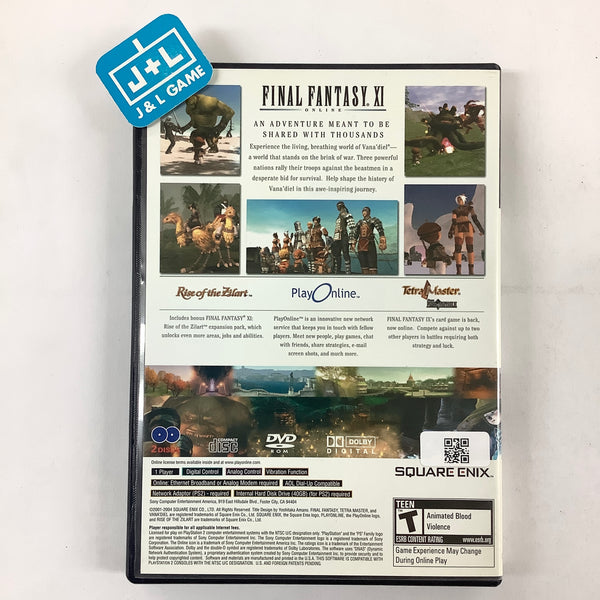 Final Fantasy XI - (PS2) PlayStation 2 (Japanese Import) – J&L