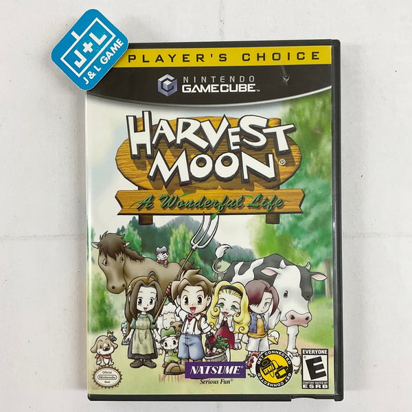 HARVEST MOON A Wonderful Life + MANUAL - Nintendo Gamecube CIB Black Label  Game