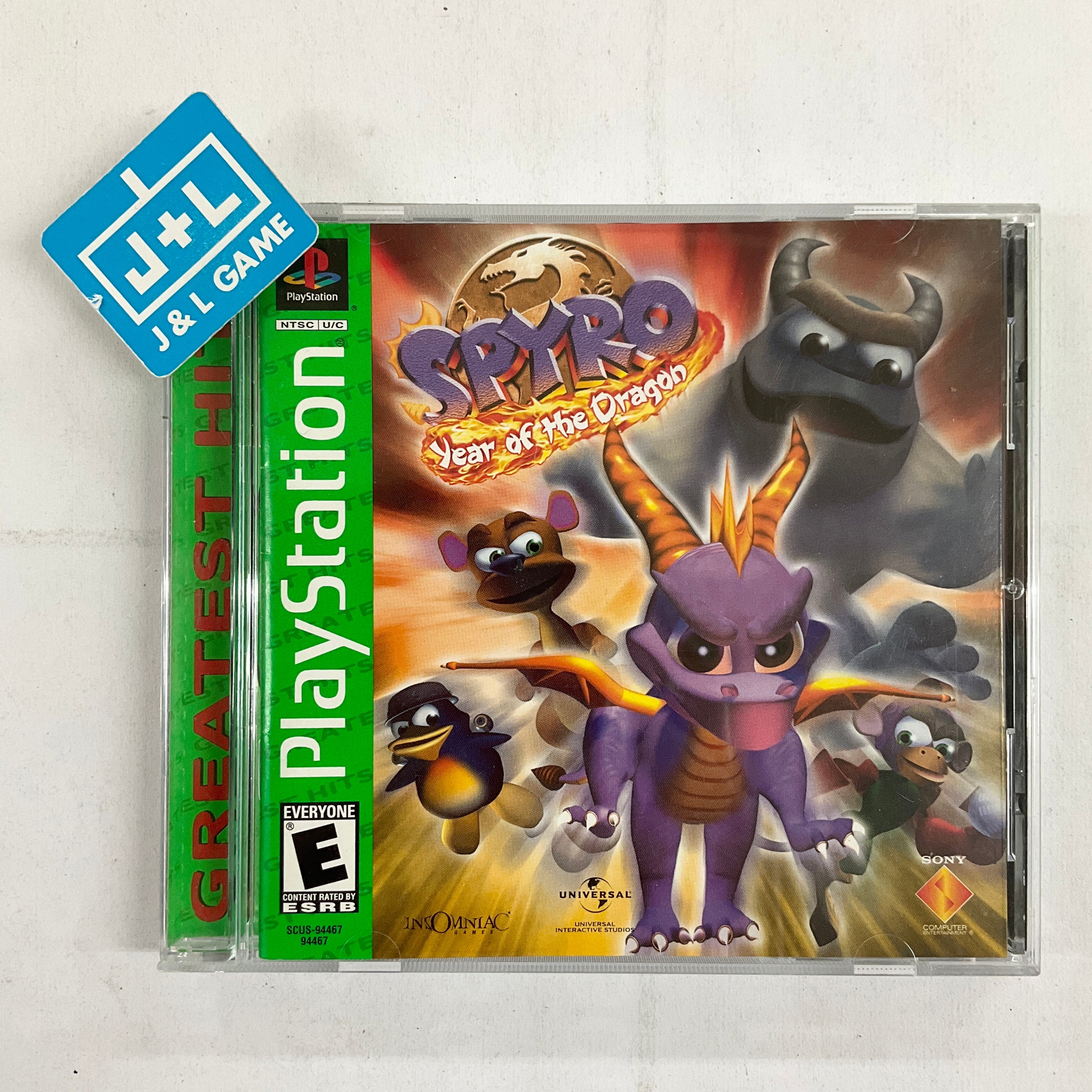 Spyro: Year of the Dragon (Greatest Hits) - (PS1) PlayStation 1 [Pre-O |  J&L Game