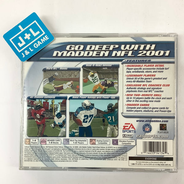 Madden 01 - PS1 – Games A Plunder