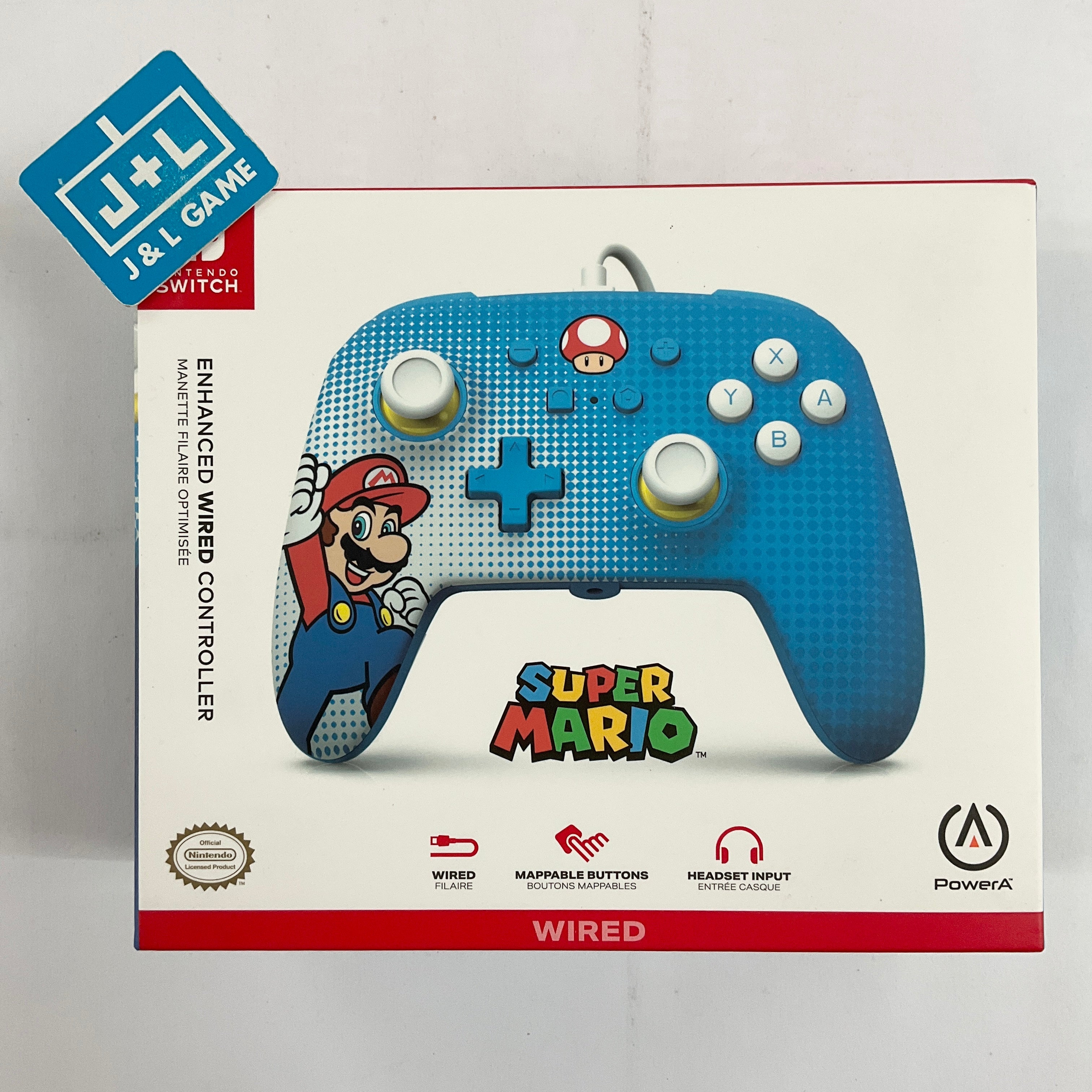 Manette + Accessoire PDP Switch Manette et Casque filaire Mario