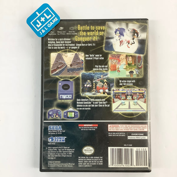 GAMECUBE Game Cube Sonic Adventure 2 Battle NTSC-J DL-DOL-GSBJ-JPN