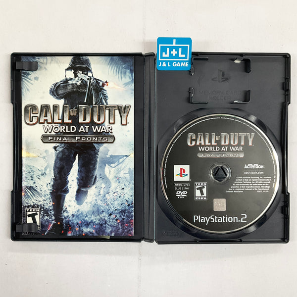 Call of Duty World at War Final Fronts PS2 Seminovo