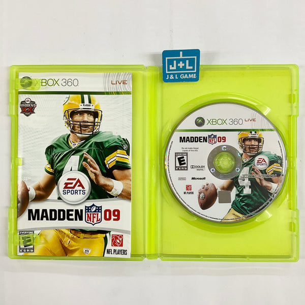 XBOX 360 LIVE Madden NFL 09 Football Microsoft Video Game Cd 