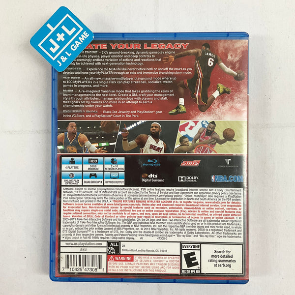 NBA 2K14 - (PS4) PlayStation 4 [Pre-Owned] – J&L Video Games New