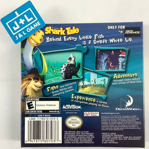 Nintendo Game Boy Advance Lot Disney Cars Fortress Shark Tale The