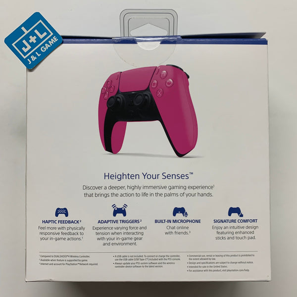 Sony PlayStation DualSense Wireless Controller, For PS5, Haptic Feedback,  Adaptive Triggers, Built-in Microphone And Headset Jack, Nova Pink