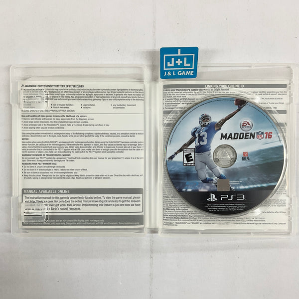 Madden NFL 16 - PlayStation 3 - Pre-Owned 