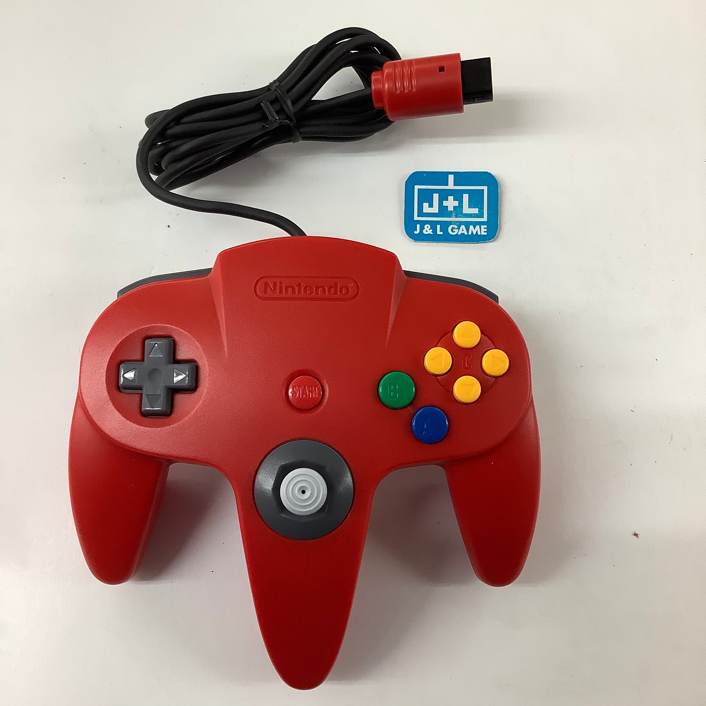 Red Nintendo 2024 64 controller with box