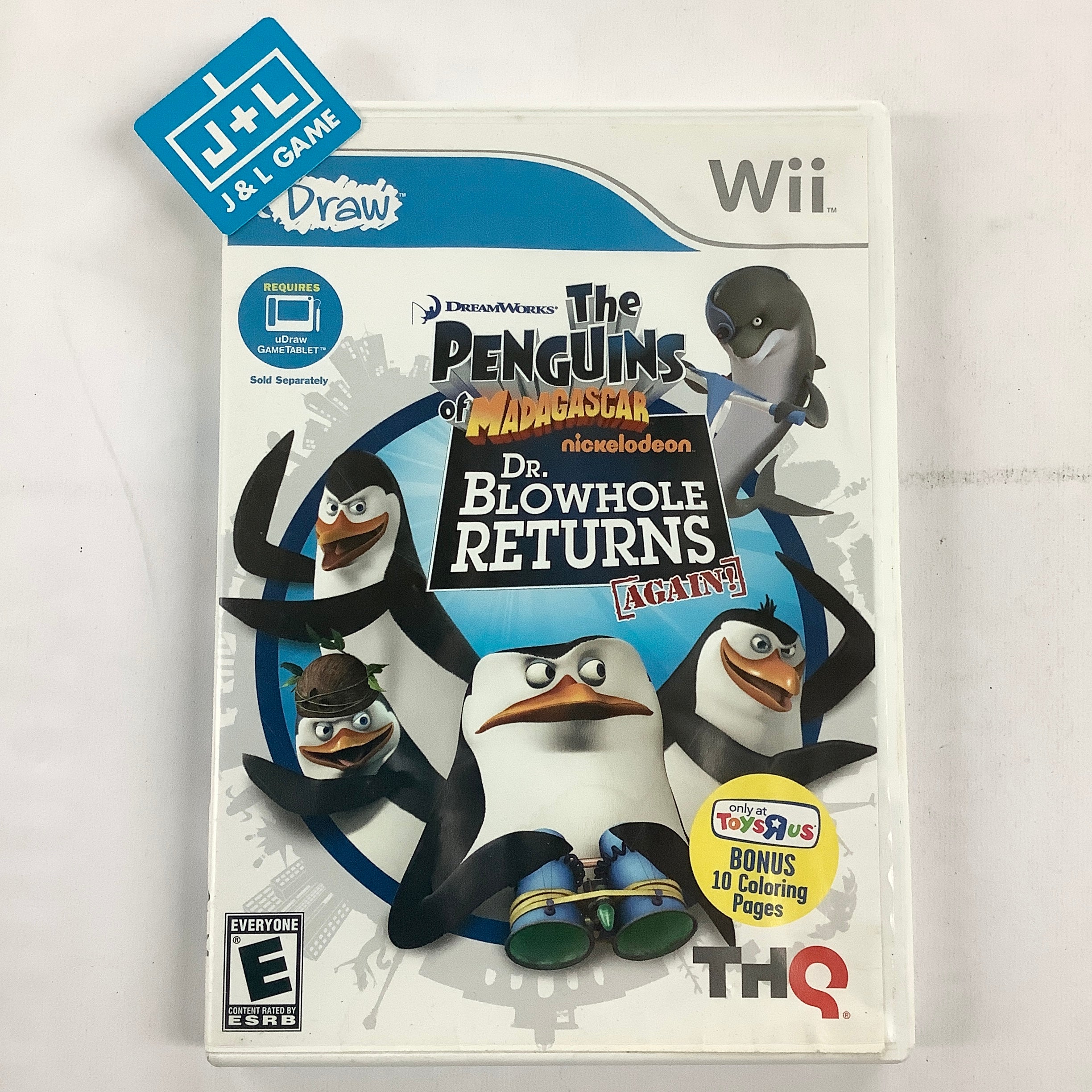 uDraw: The Penguins of Madagascar: Dr. Blowhole Returns Again - Ninten |  J&L Game