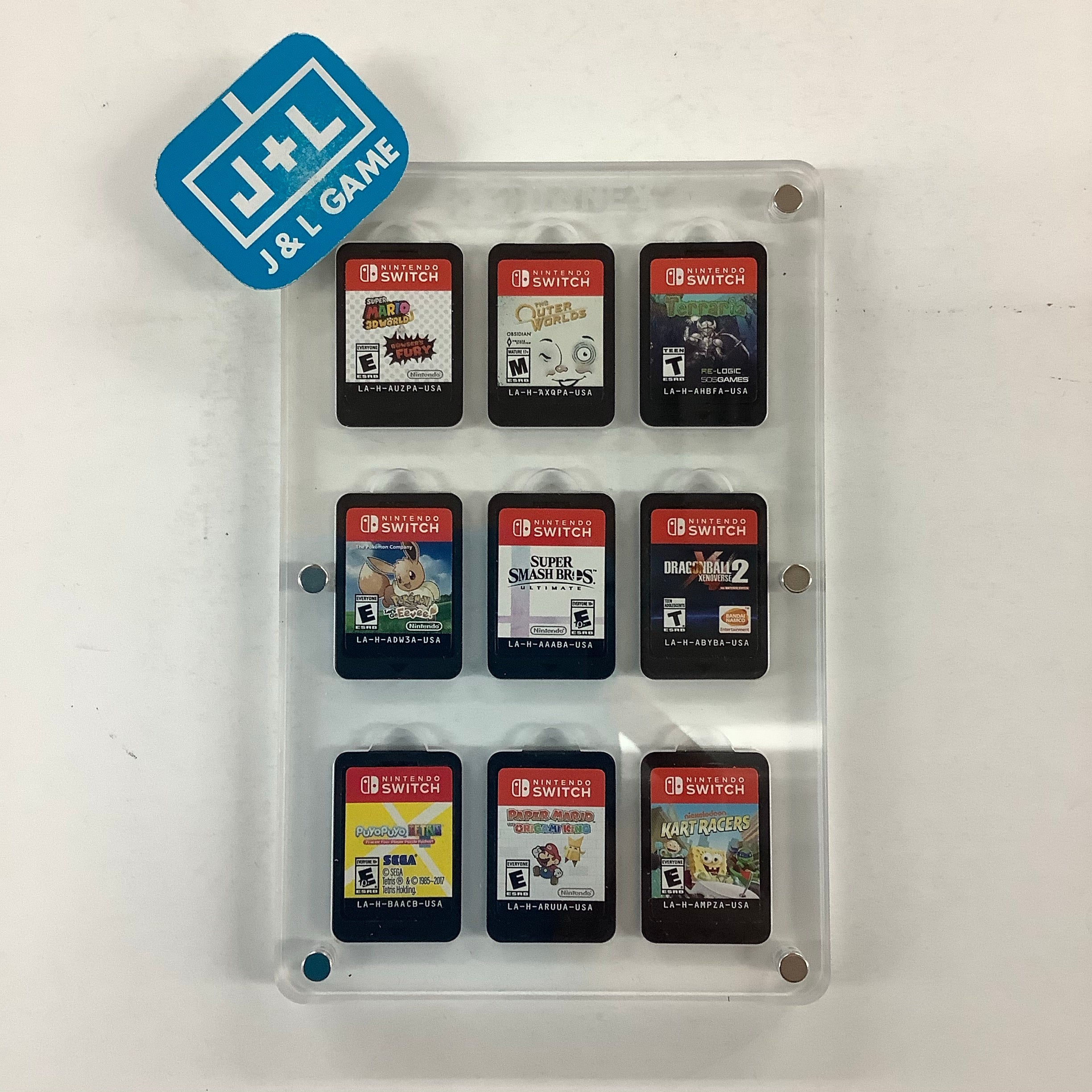 Daney Clear Game Card Case (9 Slots) - (NSW) Nintendo Switch | J&amp;L 