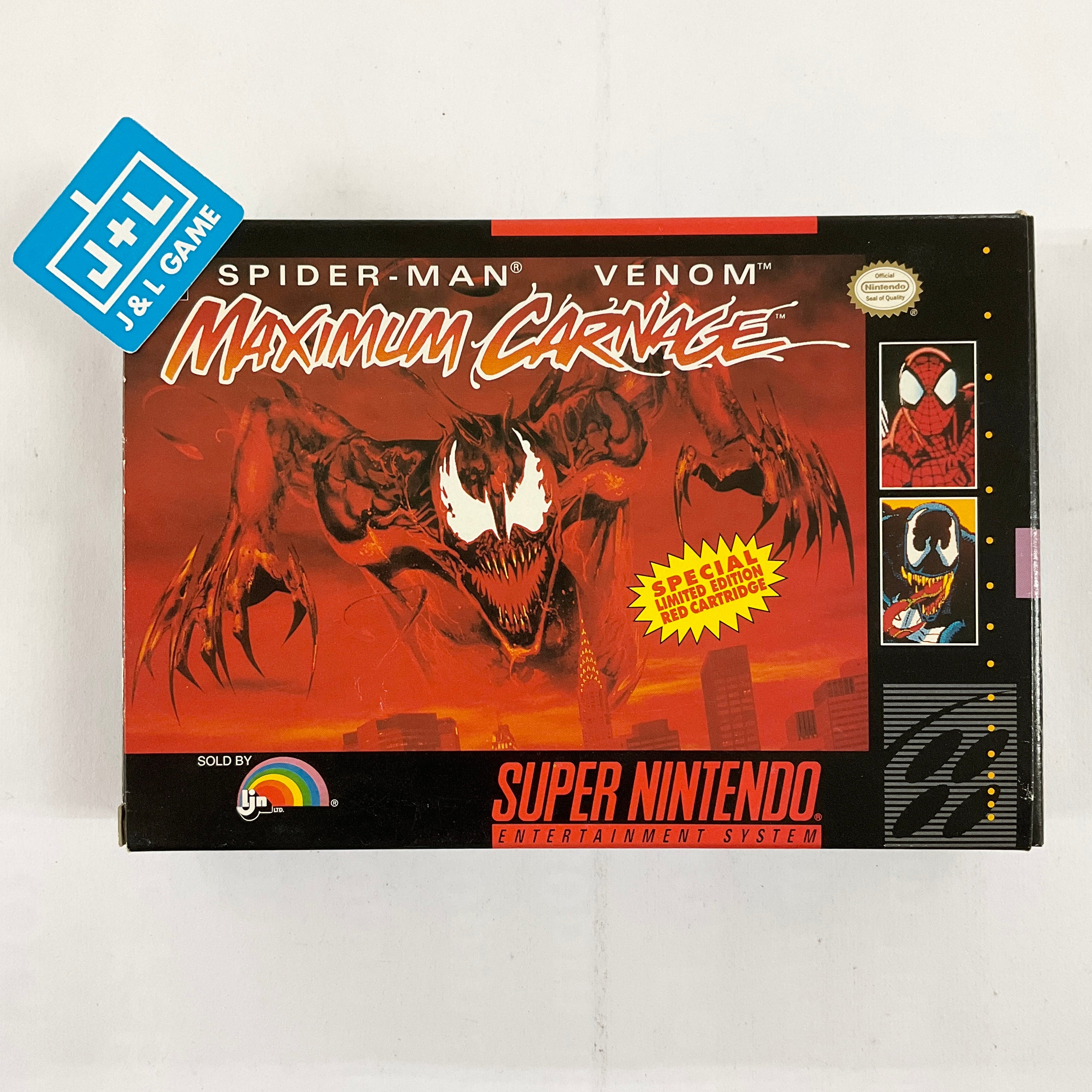 Spider-Man & Venom: Maximum Carnage - (SNES) Super Nintendo [Pre-Owned]
