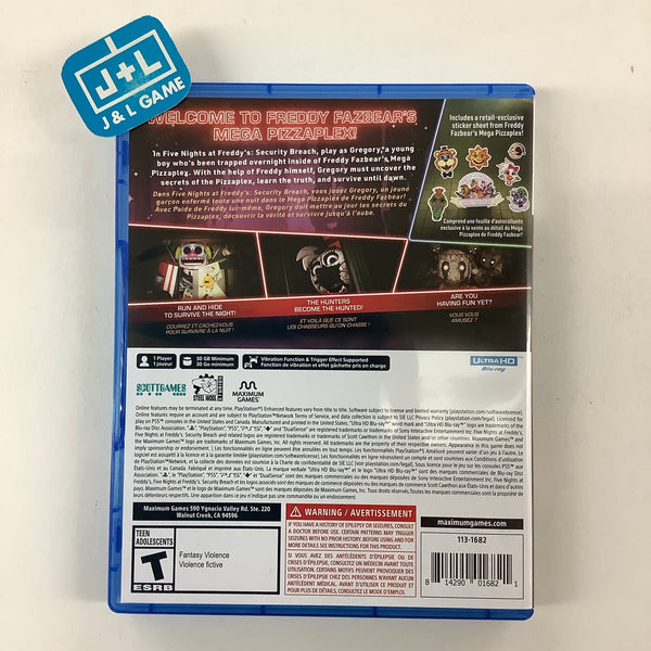 Five Nights at Freddy's: Security Breach (PS4/PS5) Unboxing 