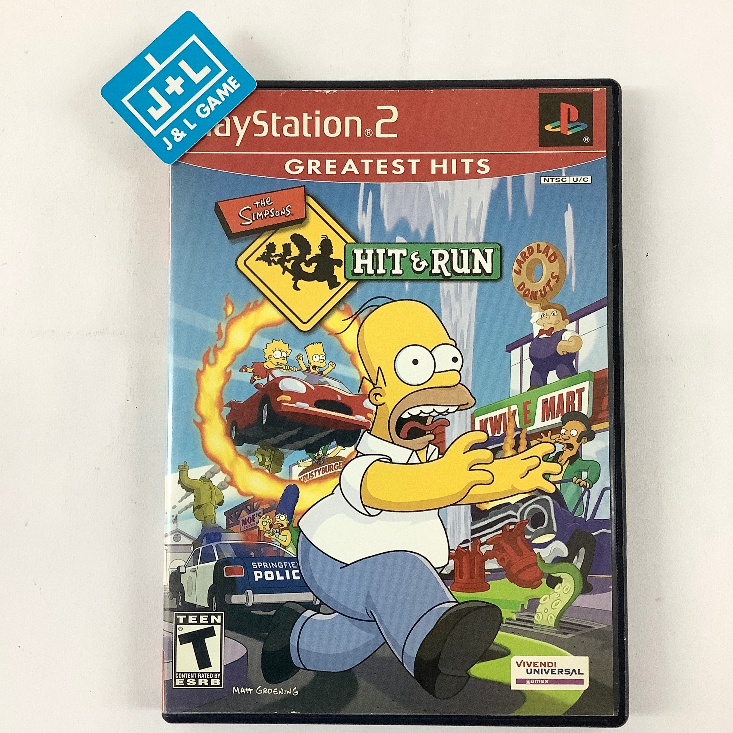 The Simpsons Hit and Run store Greatest Hits For Playstation 2