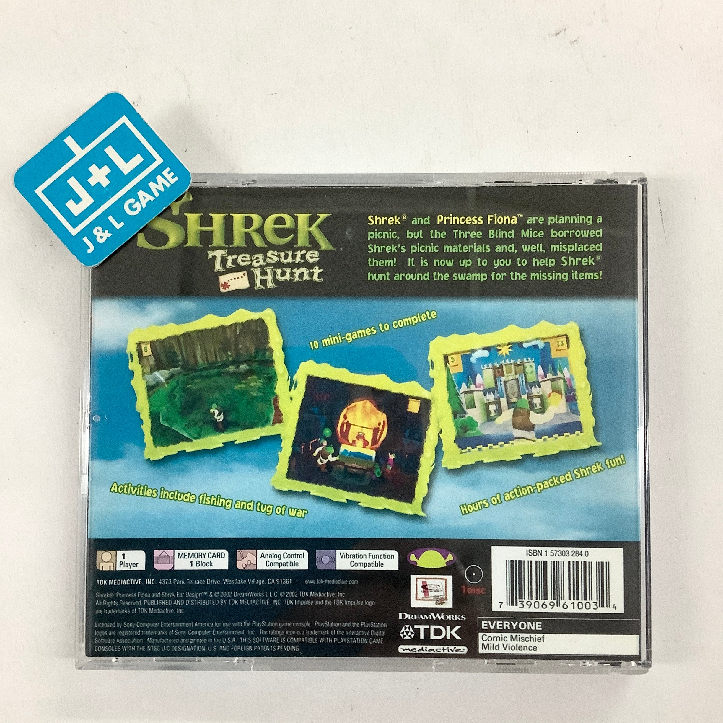 Shrek Treasure Hunt - (PS1) PlayStation 1 [Pre-Owned] Video Games TDK Mediactive   