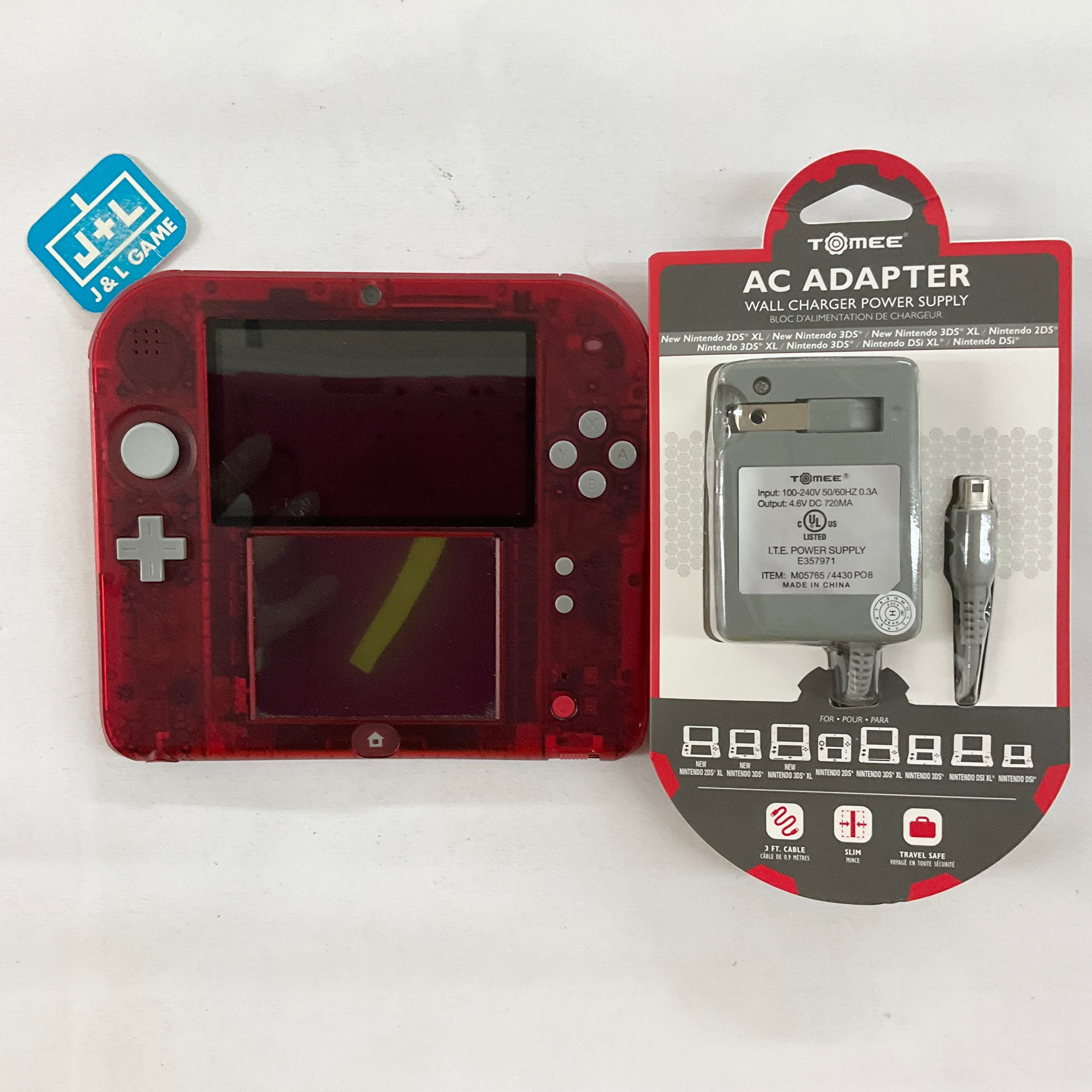 Nintendo 2DS Console - (Clear Red) - Nintendo 3DS [Pre-Owned] Consoles Nintendo   