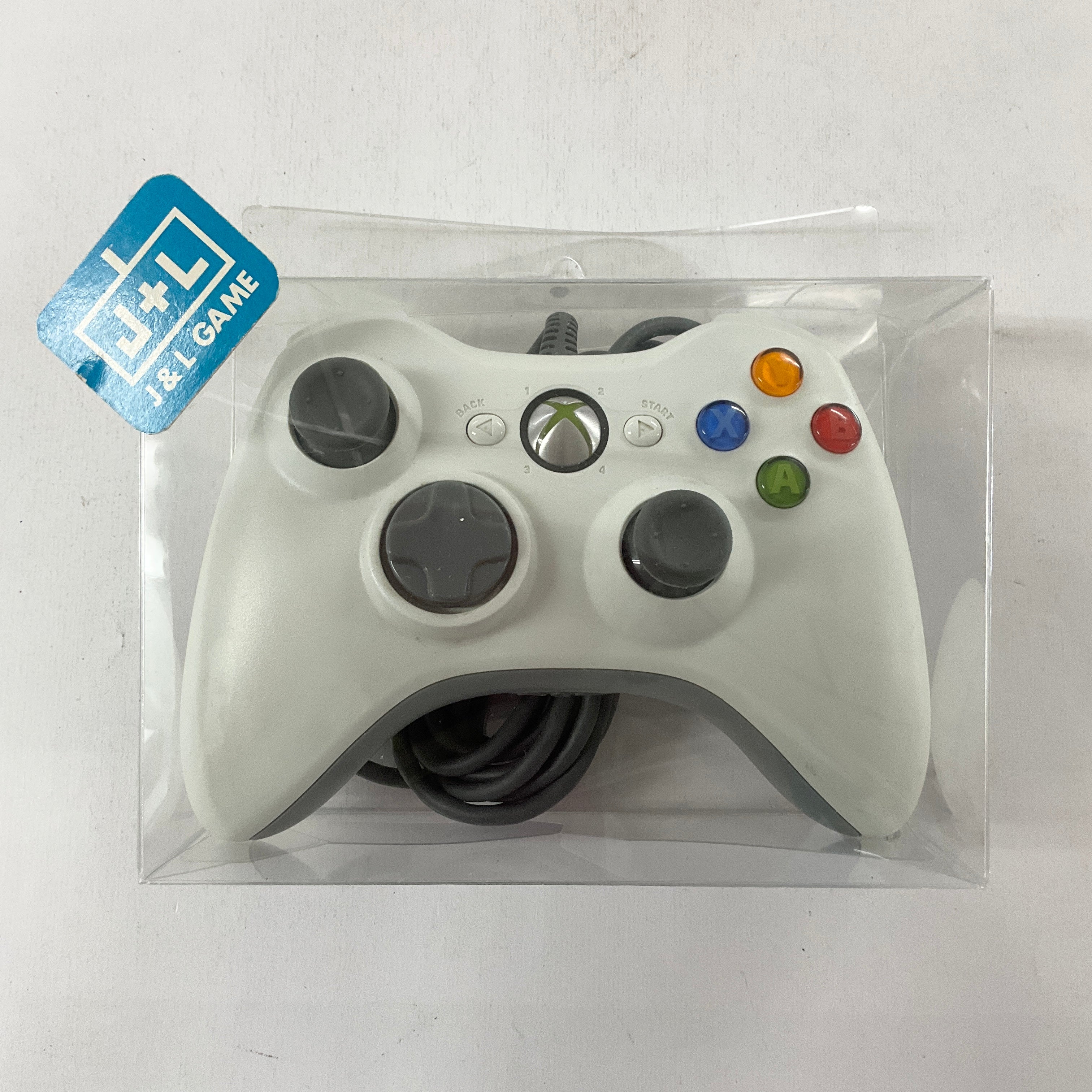 Microsoft Xbox 360 Wired Controller (White) - Xbox 360 [Pre-Owned] Accessories Microsoft   