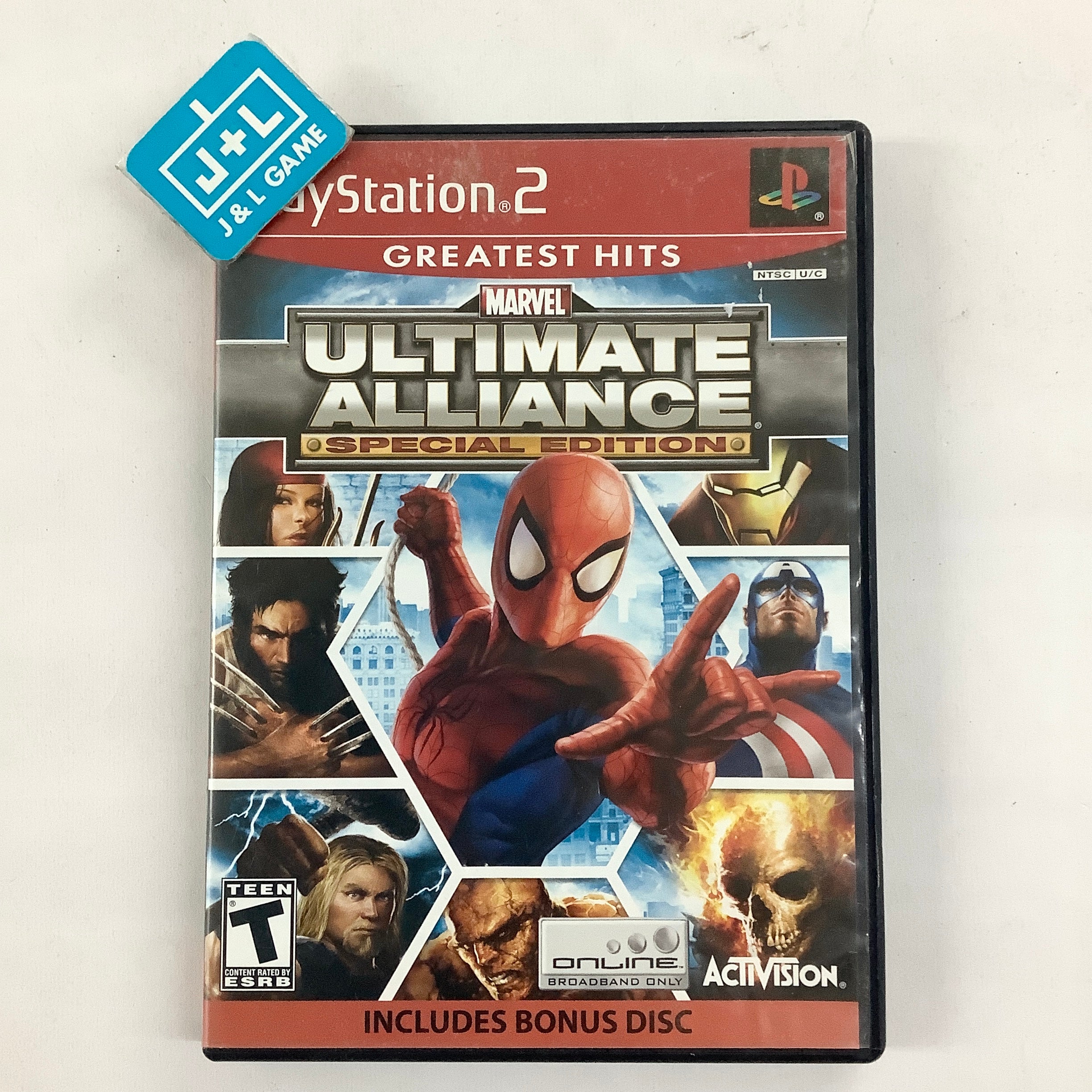 Marvel: Ultimate Alliance: Special Edition (Greatest Hits)(No Bous Disc) - (PS2) PlayStation 2 [Pre-Owned] Video Games Activision