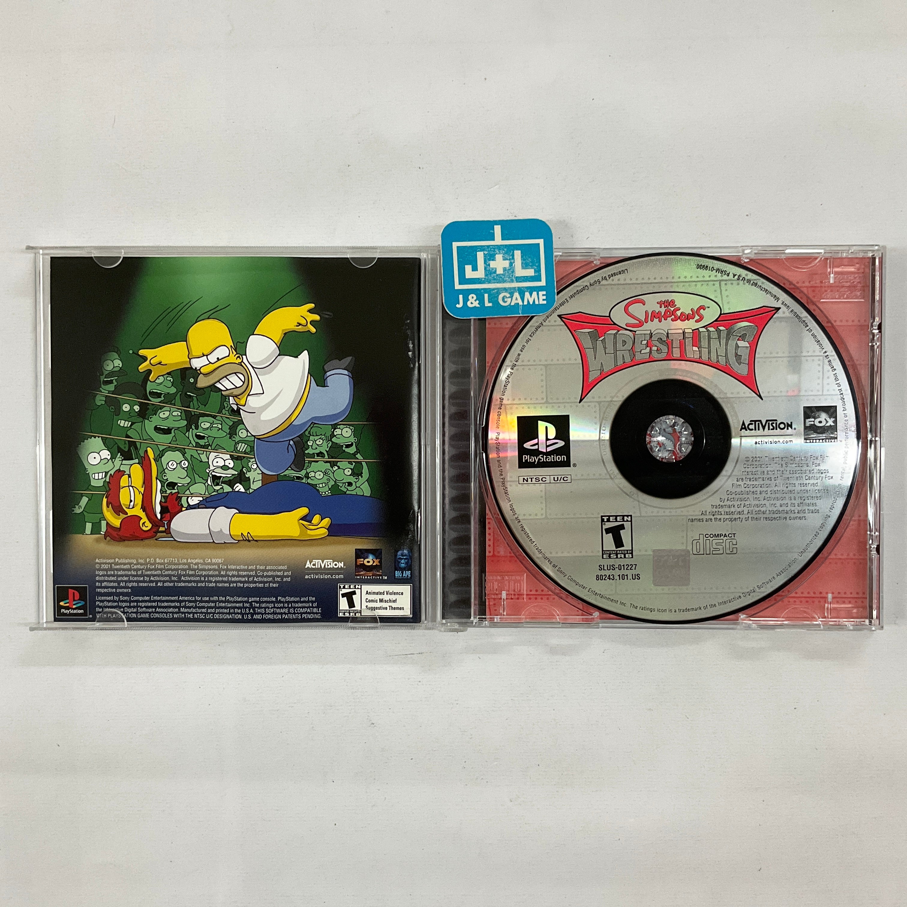 The Simpsons Wrestling - (PS1) PlayStation 1 [Pre-Owned] Video Games Activision   