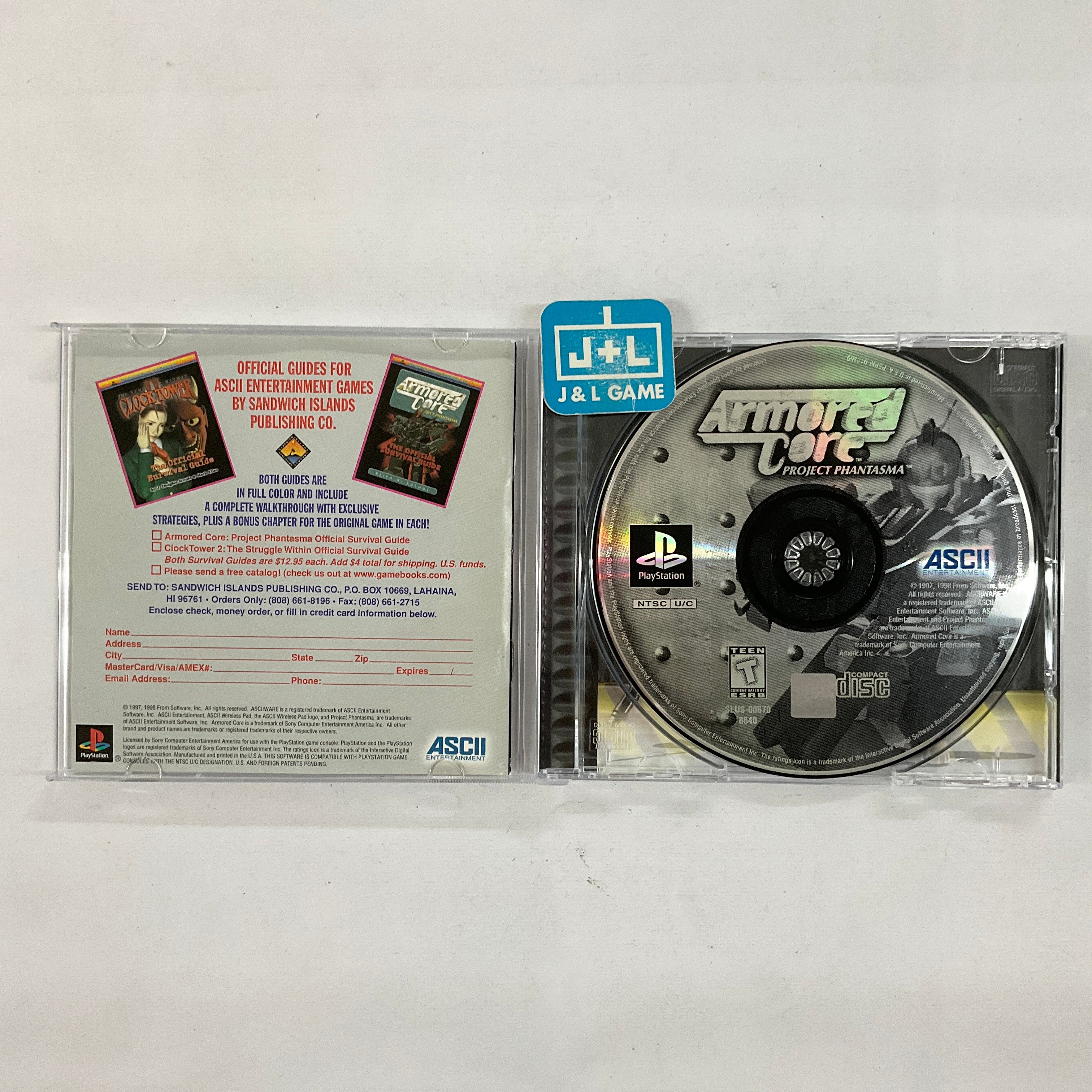 Armored Core: Project Phantasma - (PS1) Playstation 1 [Pre-Owned] Video Games ASCII Entertainment   