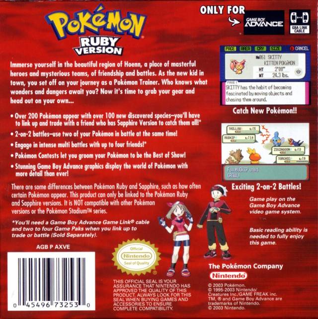 Pokemon shops Ruby - game only